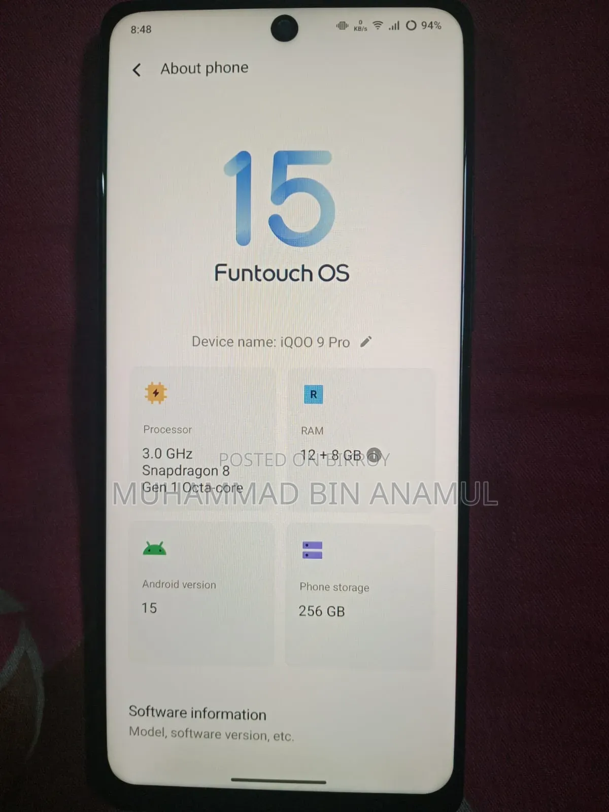 iQOO 256 GB White