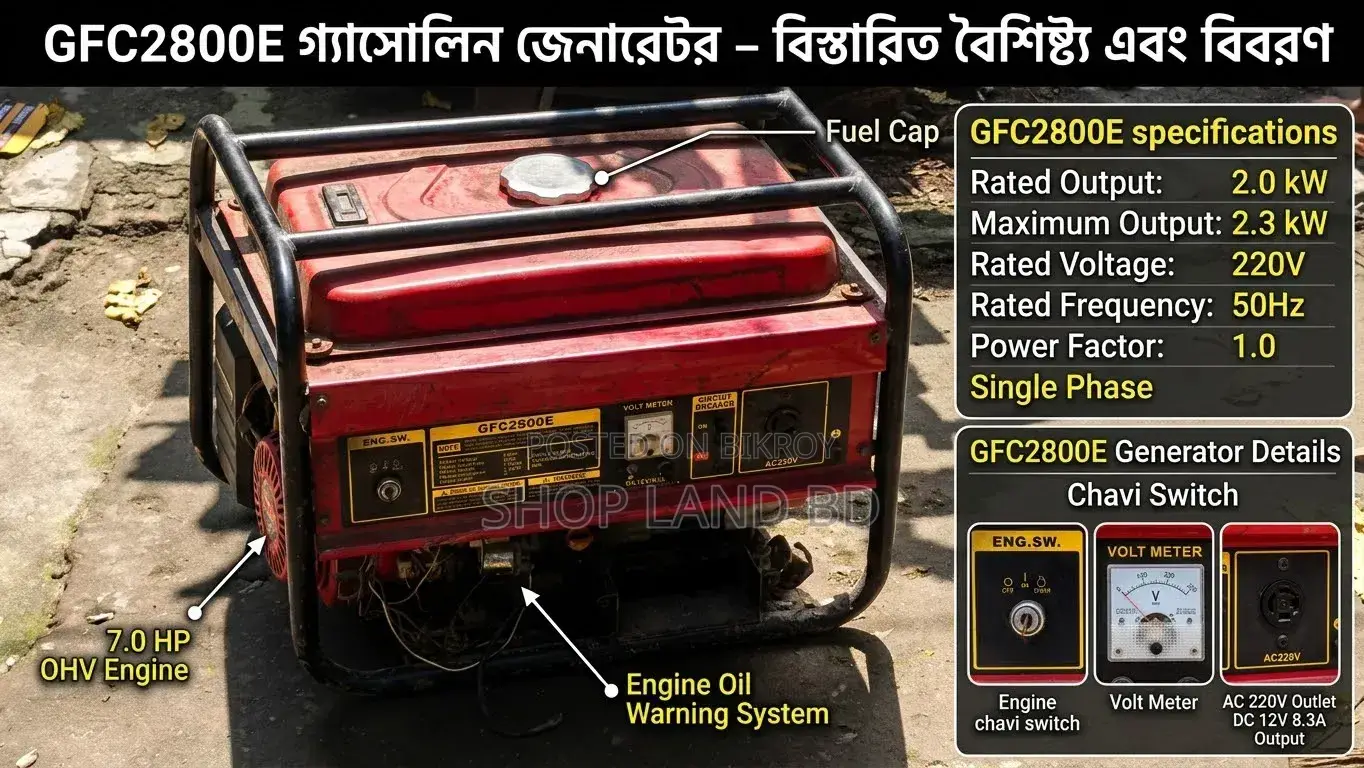 Generator GFC2800E Gasoline (7.0 HP) - Good Quality Petrol Generator