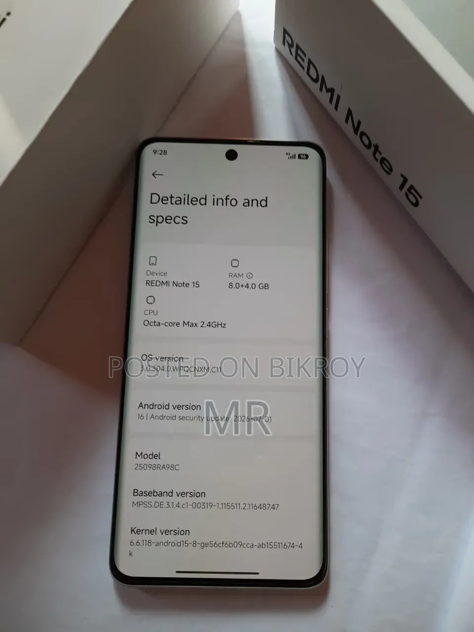 নতুন Xiaomi Redmi Note 15 256 GB সাদা