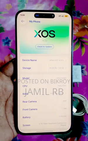 Infinix Hot 60 Pro ১২৮ জিবি ব্ল্যাক