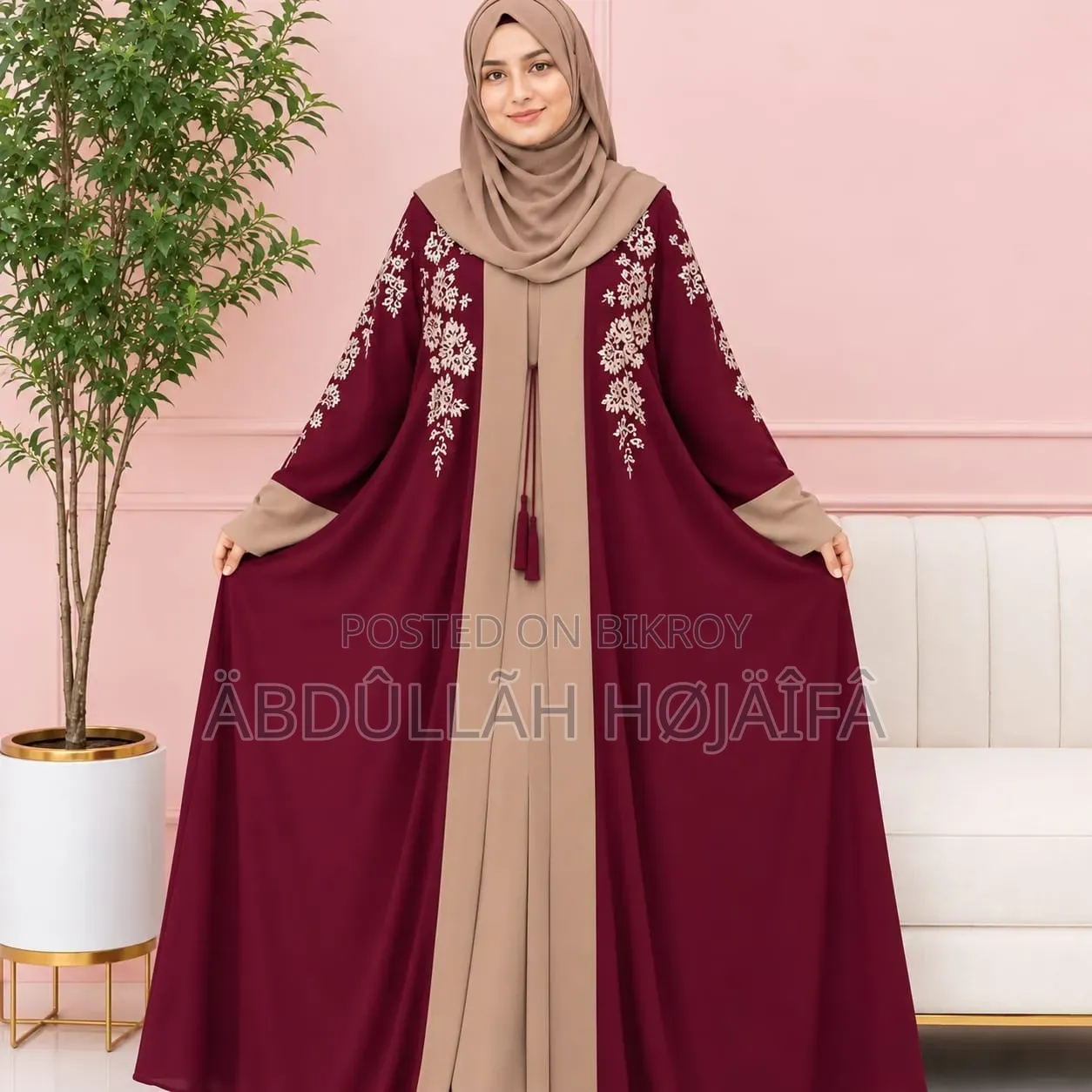 Baby Embroidery Burqa – Full Set with Hijab