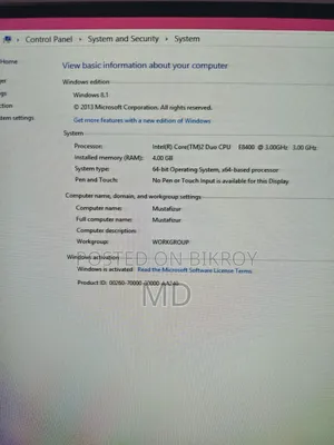 Desktop Computer 4GB RAM Intel Core 2 Duo 500GB Hard Disk Drive