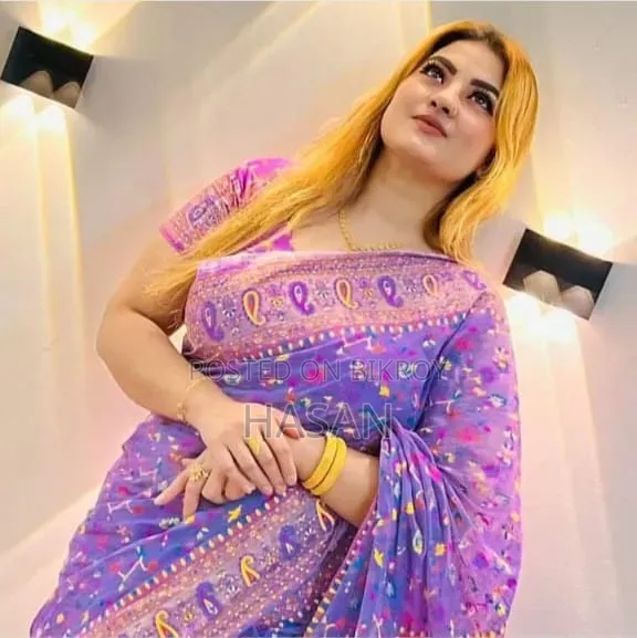 Half Silk Screen Print Saree