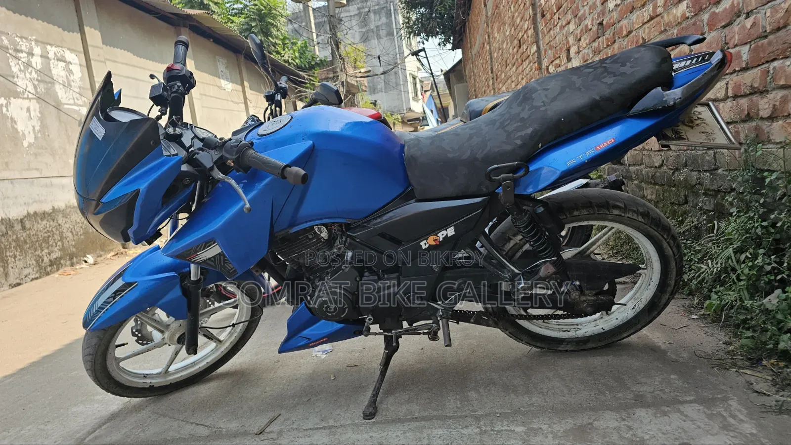 টিভিএস আপাচে আরটিআর ১৬০ টুভি ২০১৭ নীল