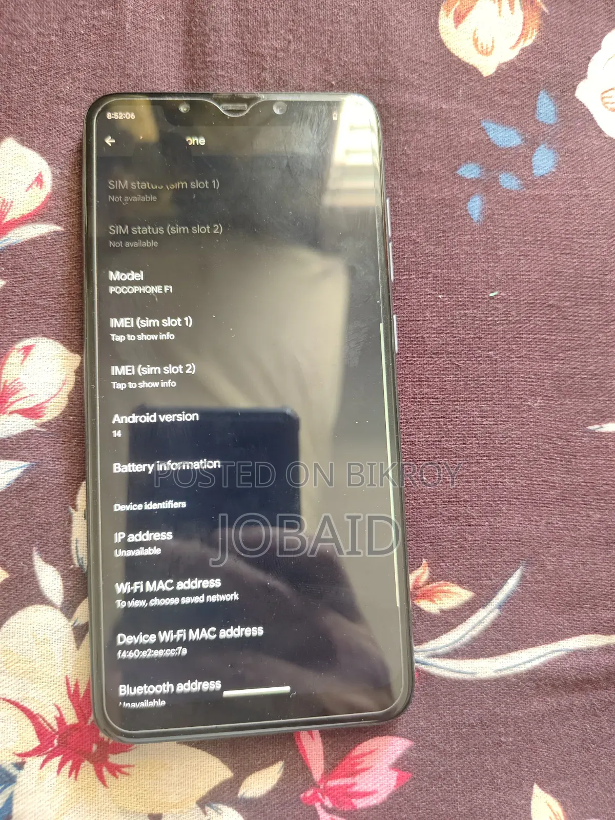 Xiaomi Pocophone F1 128 GB Black