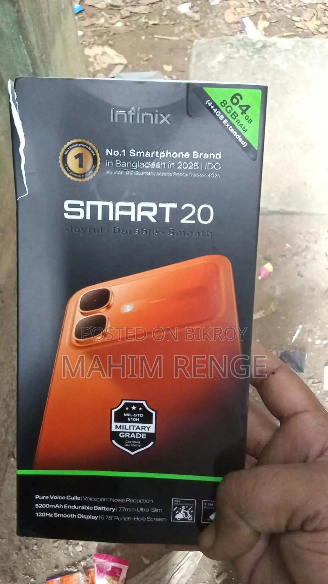 New Infinix Smart 20 64 GB Black