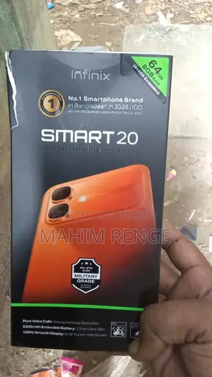 নিউ ইনফিনিক্স স্মার্ট ২০ ৬৪ জিবি ব্ল্যাক