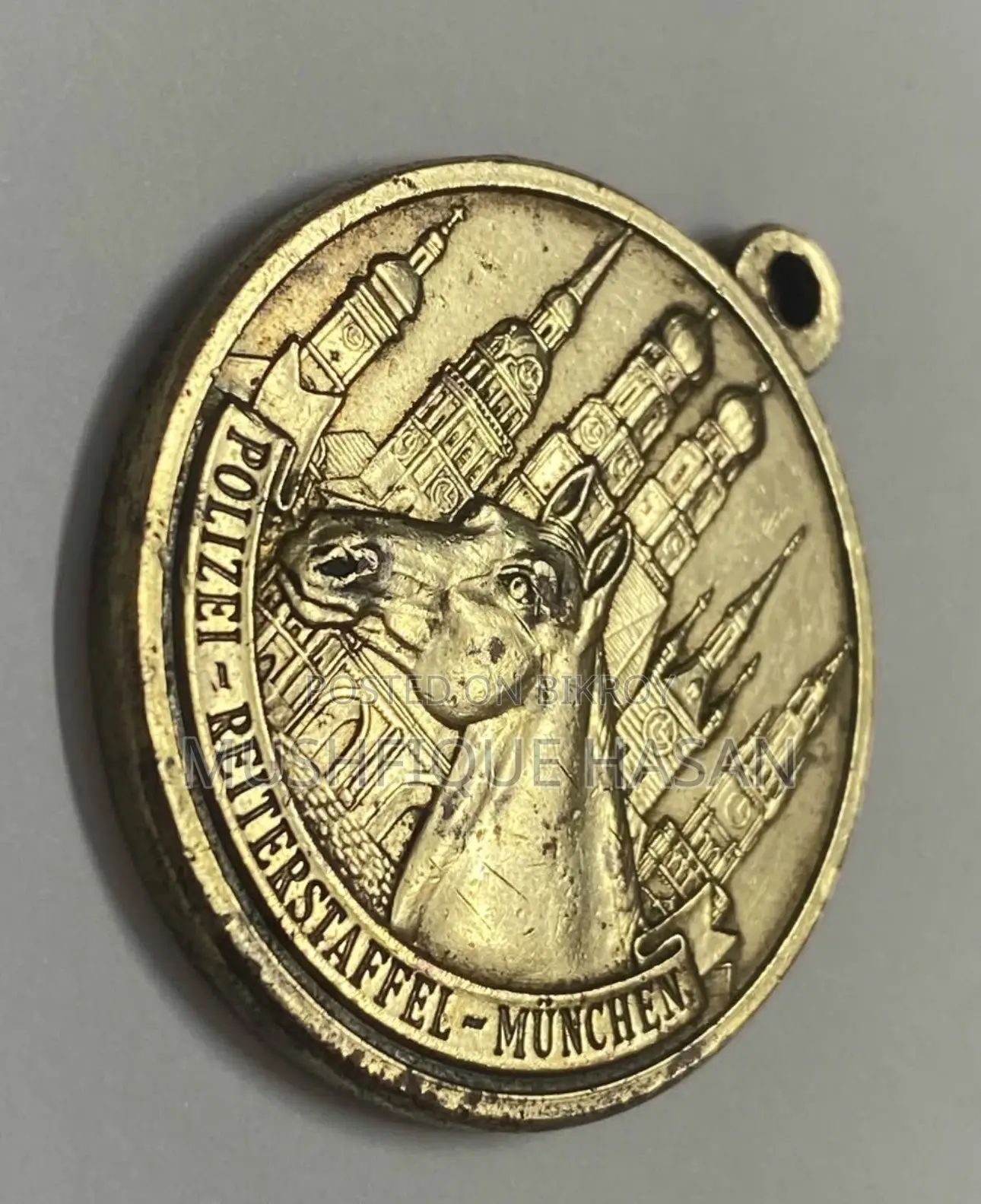 Vintage German Brass Medal for Collector