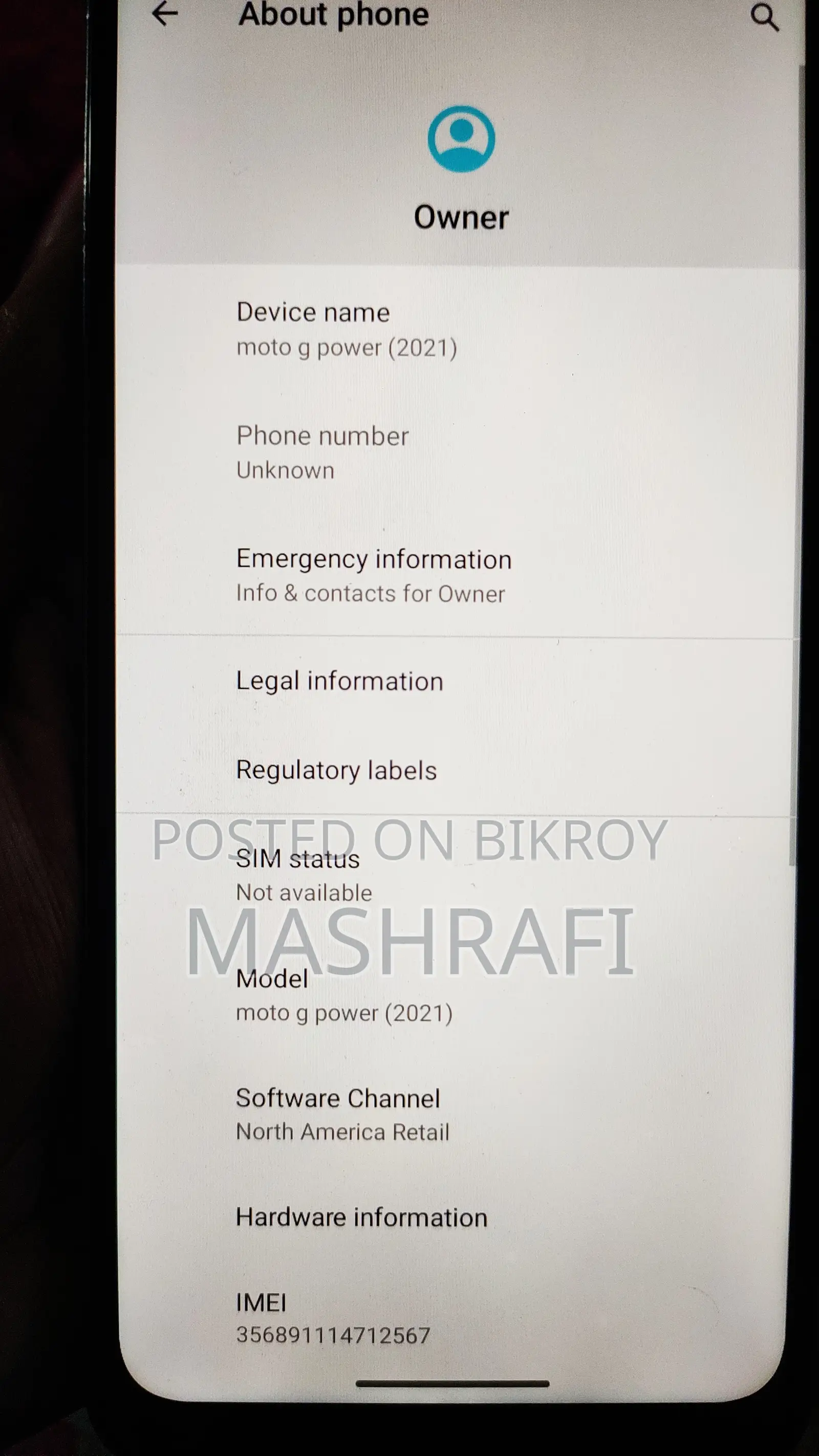 Motorola Moto G Power 64 GB Gray