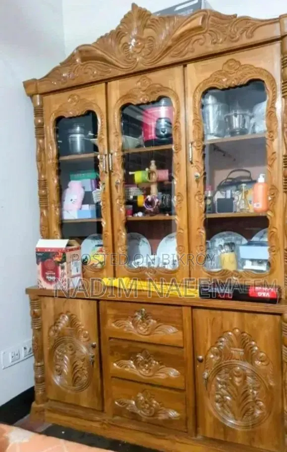 Segun Wood Show Case Only 3 Month Use