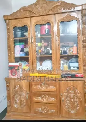 সেগুন কাঠের শো কেস অনলি ৩ মান্থ ইউজ