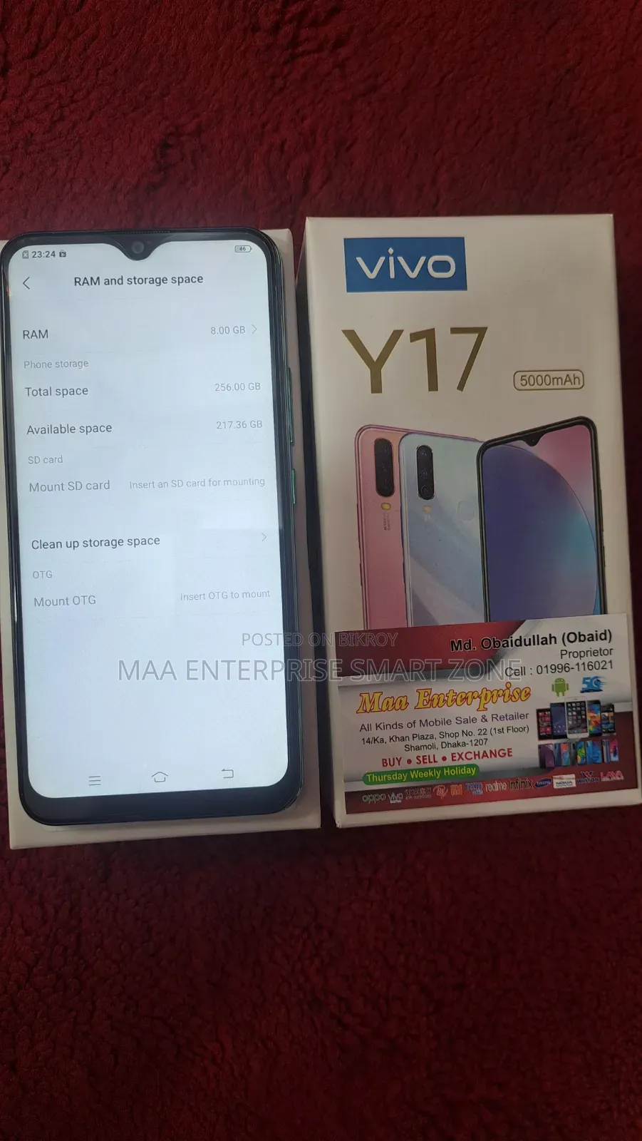 Vivo Y17 256 GB White