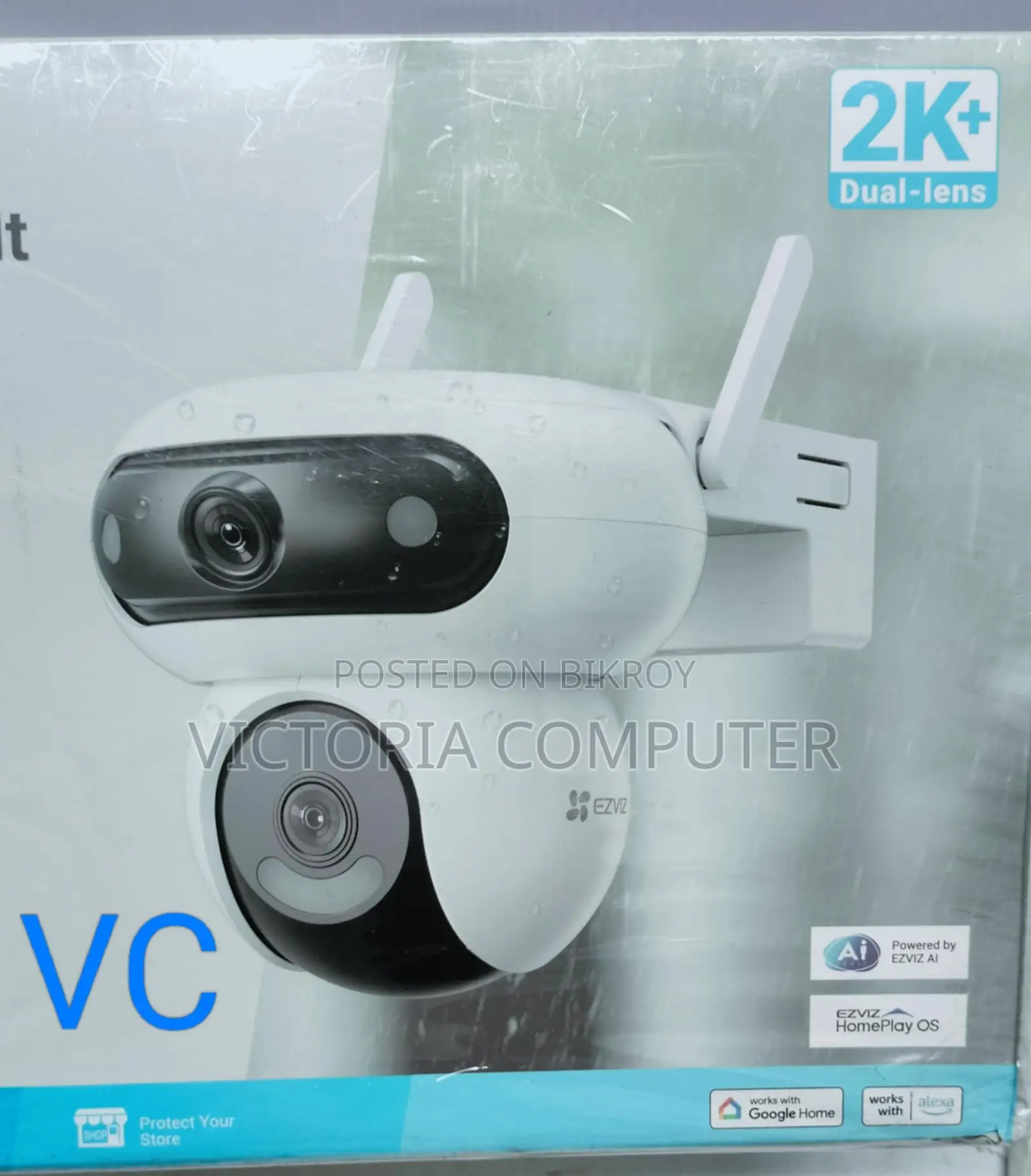 Ezviz Cs-H90 Dual 4mp 2k+ Dome Wifi Ip Camera