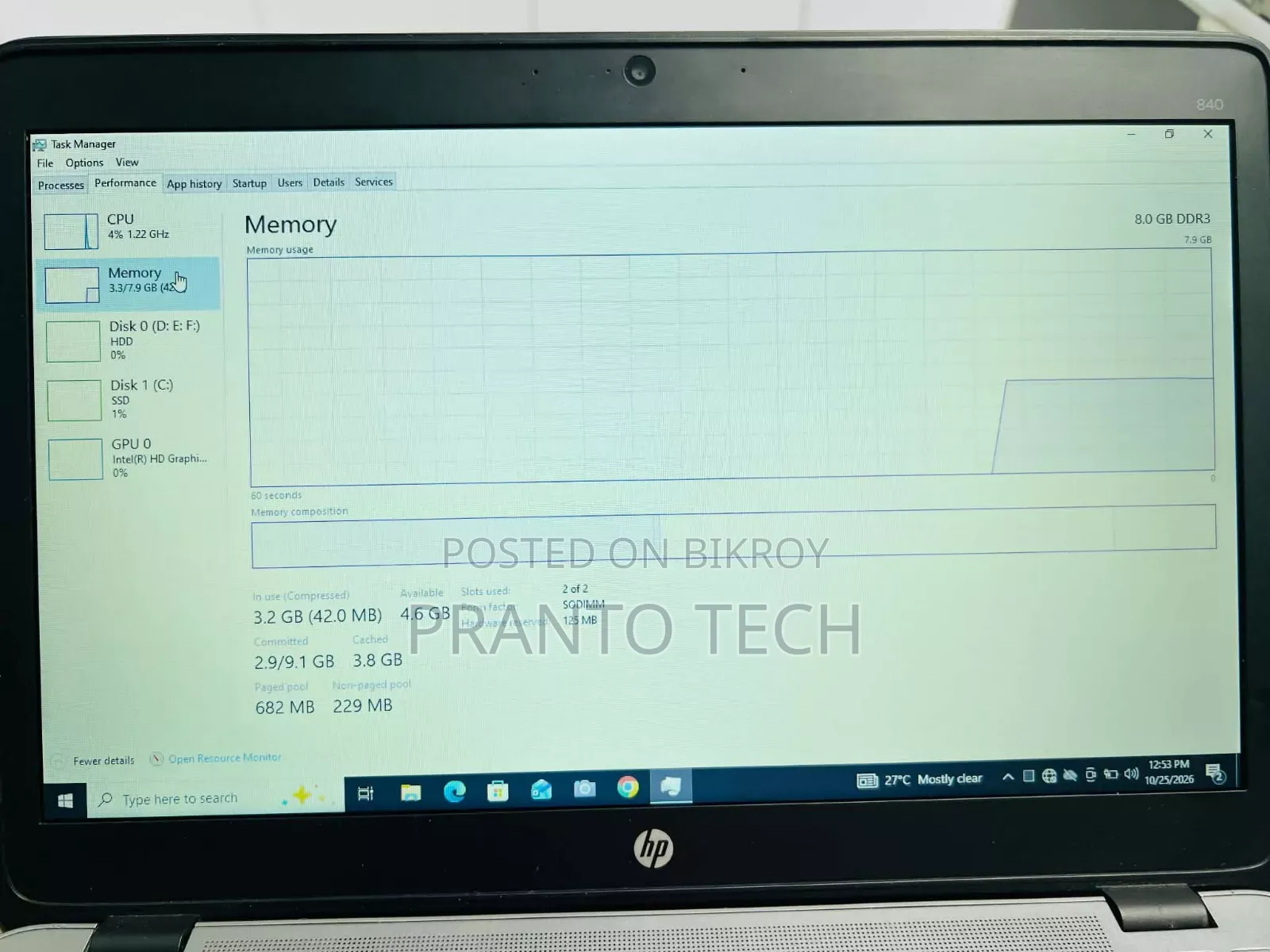 Laptop HP EliteBook 850 G2 8GB Intel Core i7 SSD 128GB