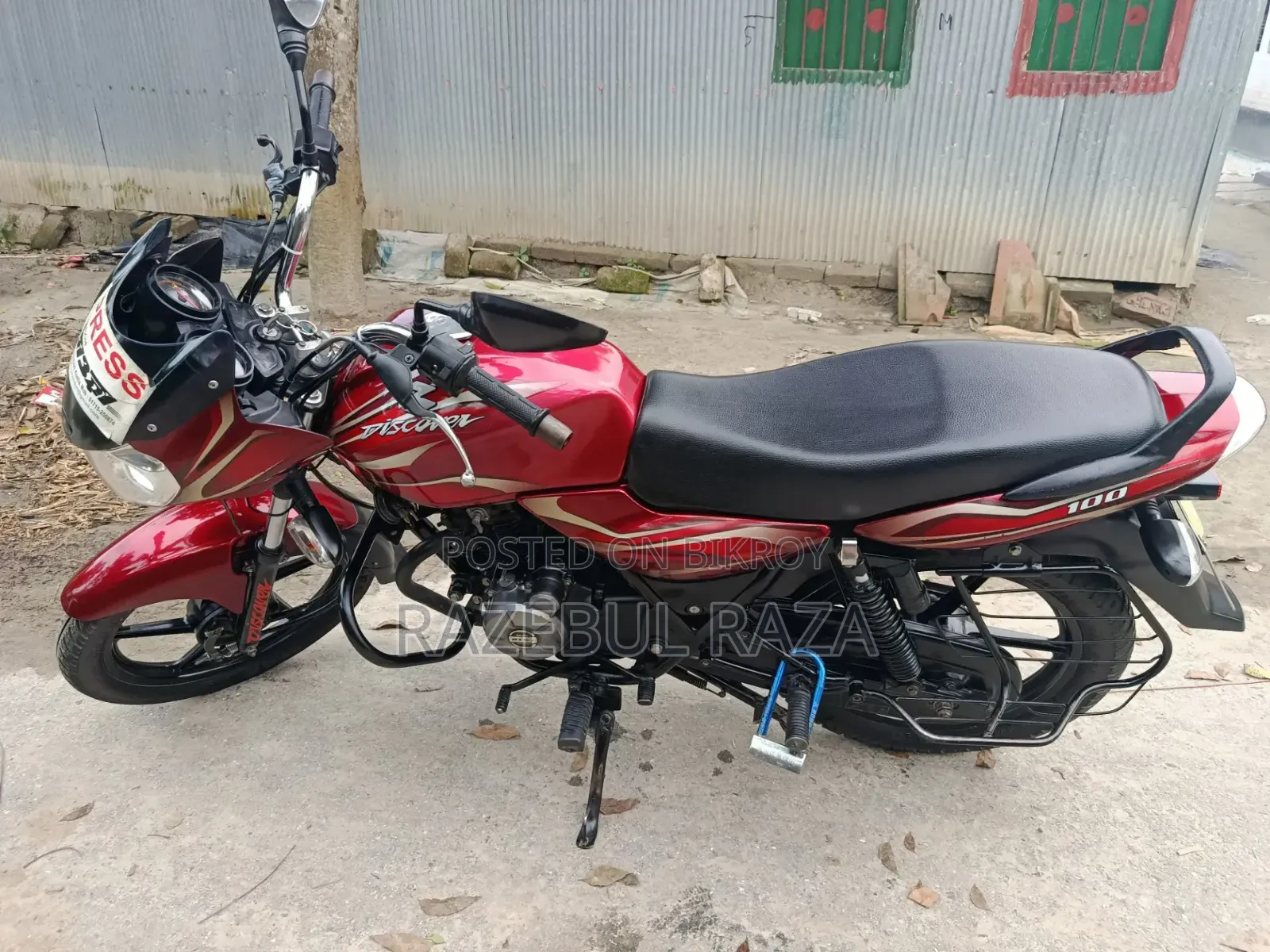 বাজাজ ডিসকভার ১০০ ২০১৬ লাল