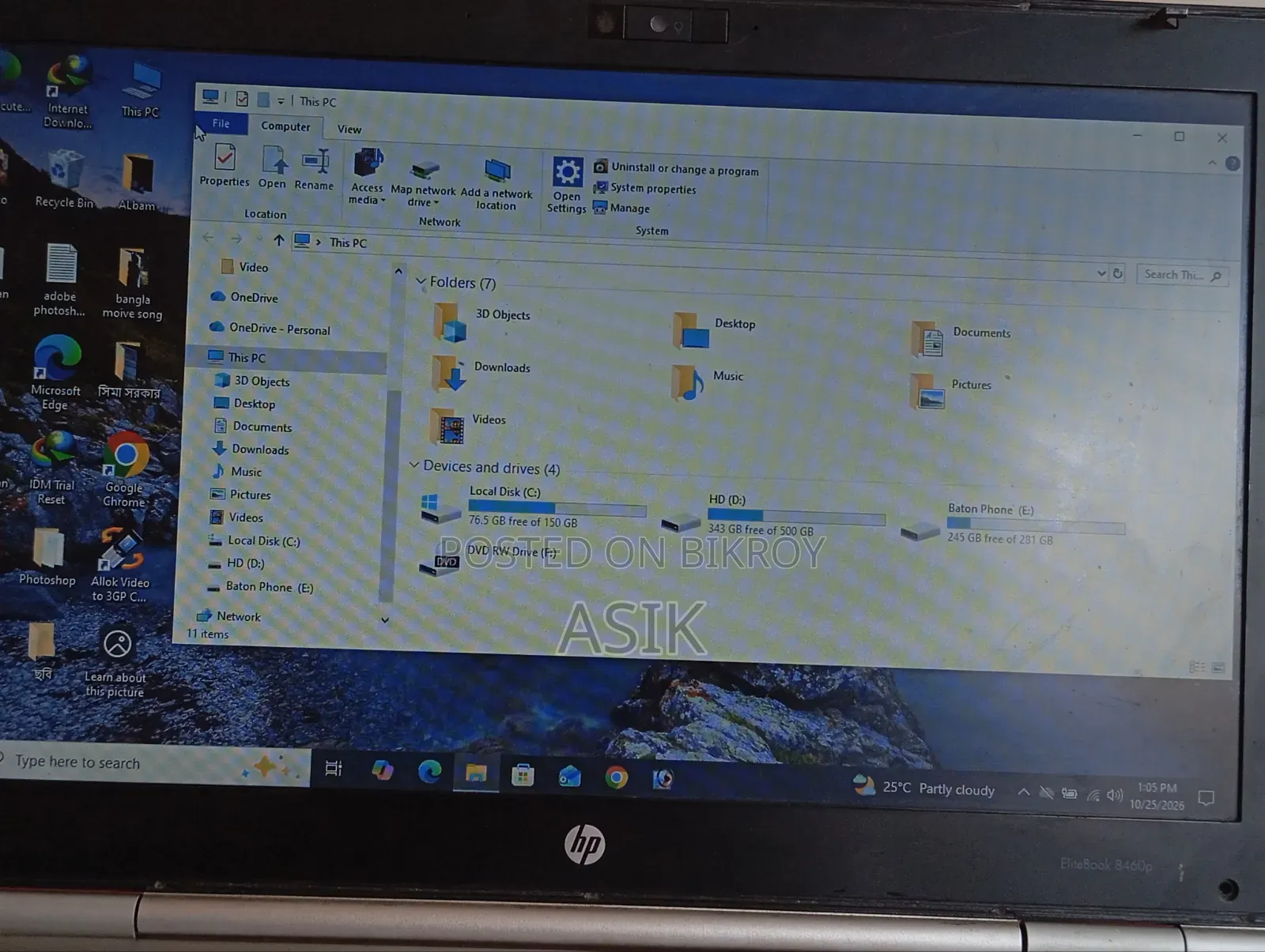 Laptop HP EliteBook 8440P 4GB Intel Core i7 HDD 1T