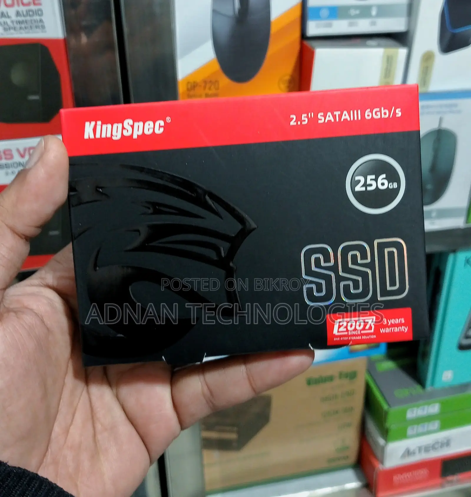 ব্র্যান্ড নিউ KingSpec P3 256GB SATA 2.5 INCH SSD – ১ বছরের ওয়ারেন্টি
