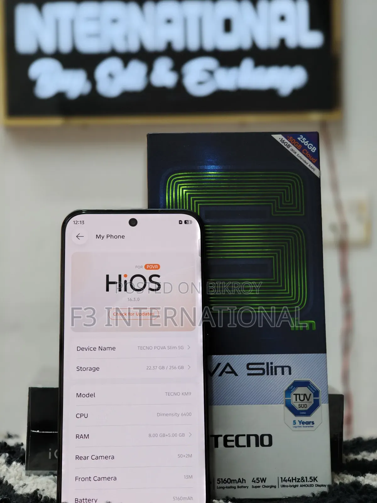 Tecno Pova Slim 5G 256 GB Black
