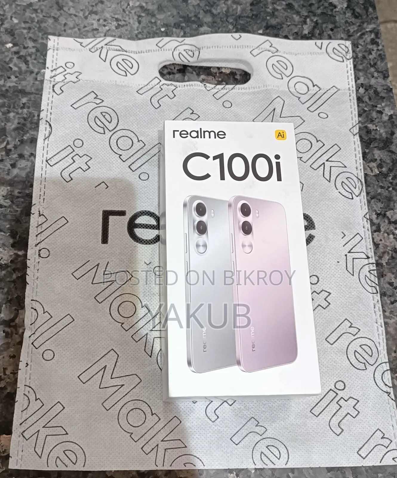 New Realme C100i 128 GB Silver