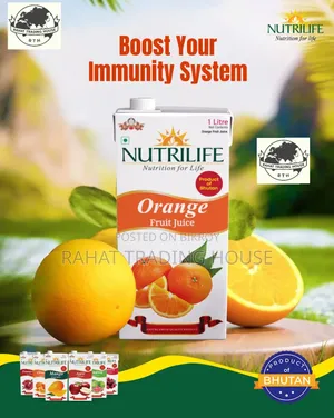 Nutrilife Orange Juice (100% Fresh, Organic, Pure) Bhutan. 🇧🇹 Imported.