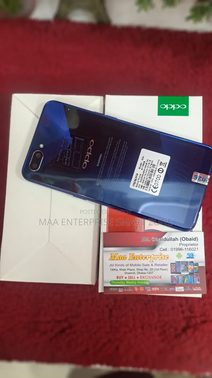 Oppo A3s 64 GB Blue