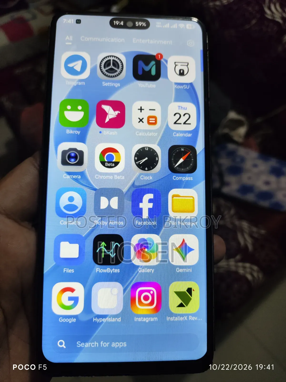 New Xiaomi Poco F4 128 GB Gray
