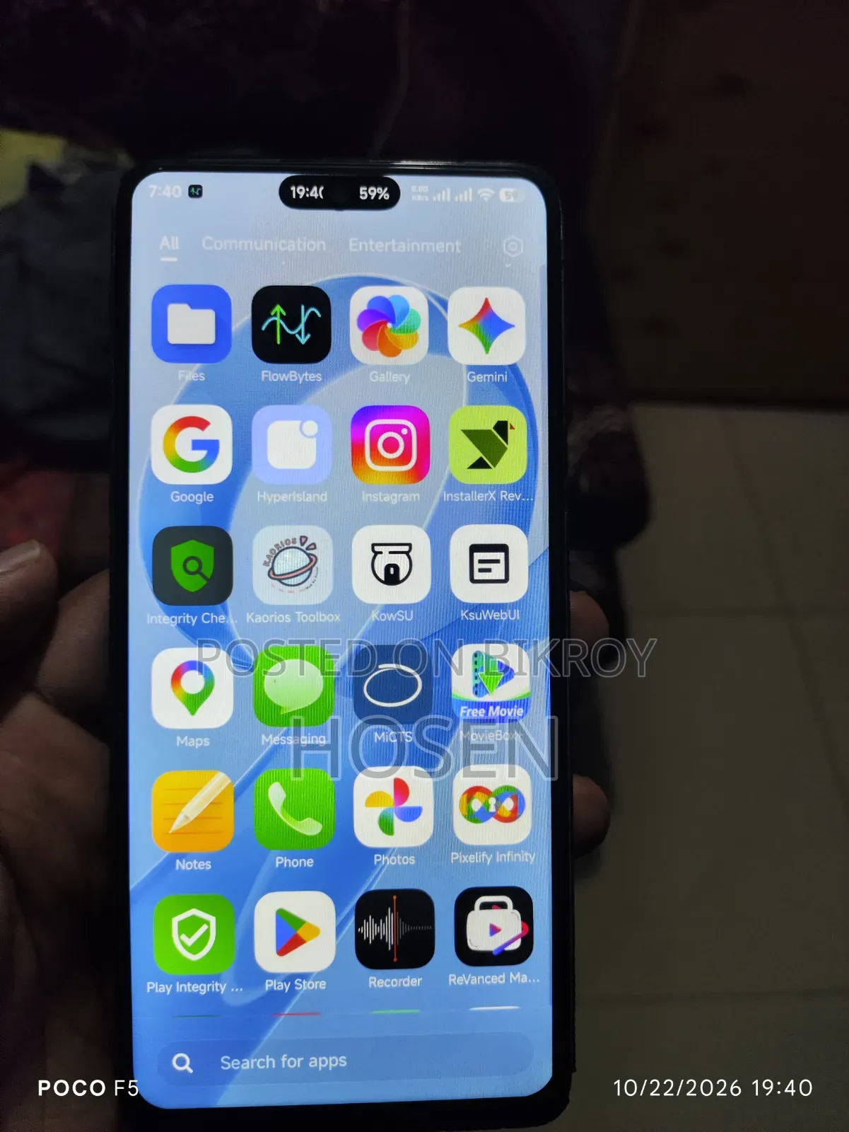 New Xiaomi Poco F4 128 GB Gray