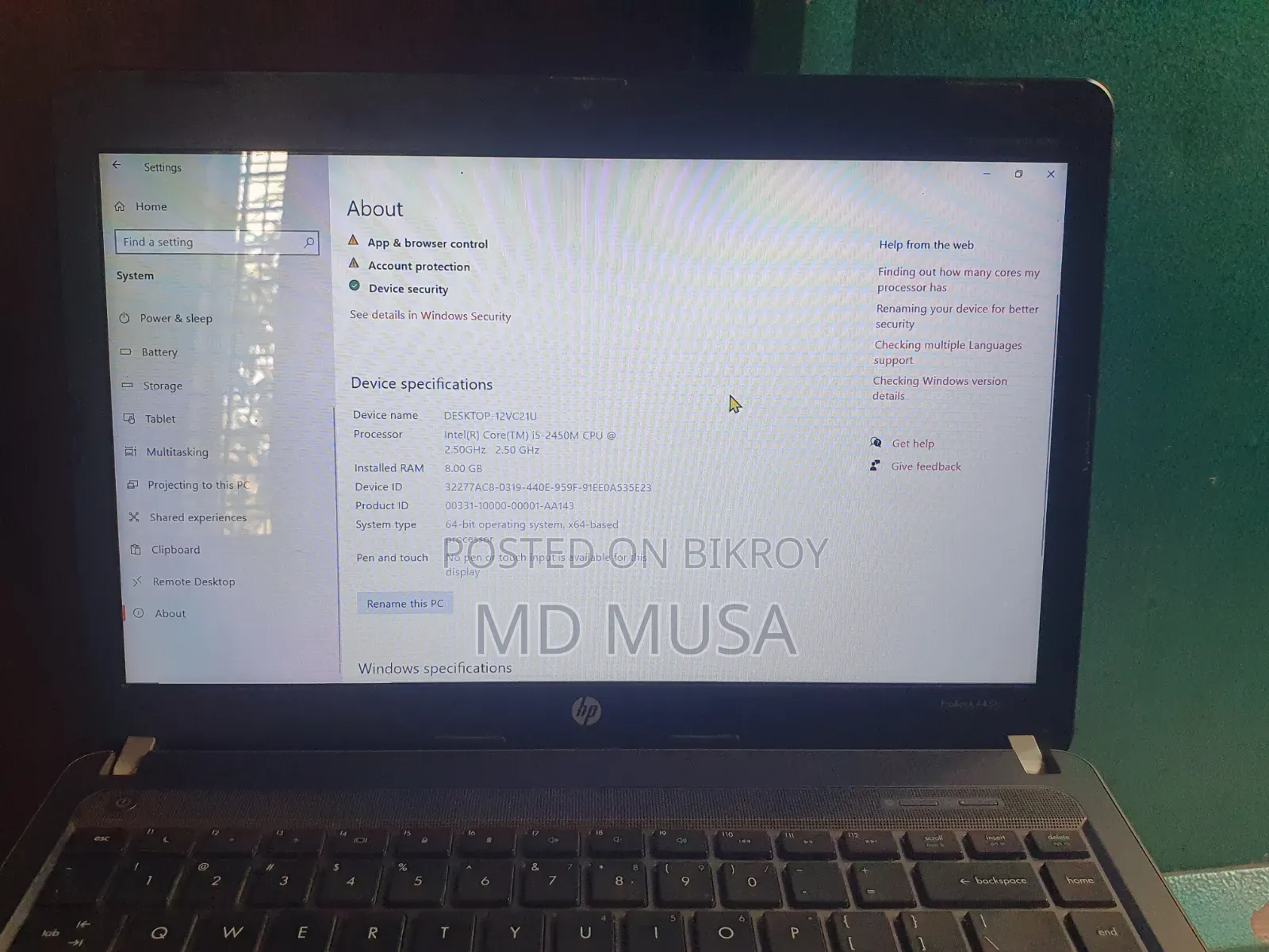 Laptop HP ProBook 4430S 8GB Intel Core i5 HDD 500GB