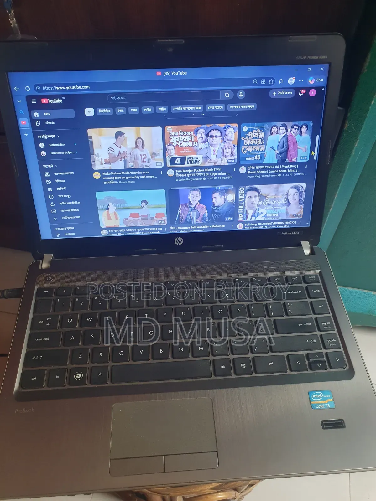 Laptop HP ProBook 4430S 8GB Intel Core i5 HDD 500GB