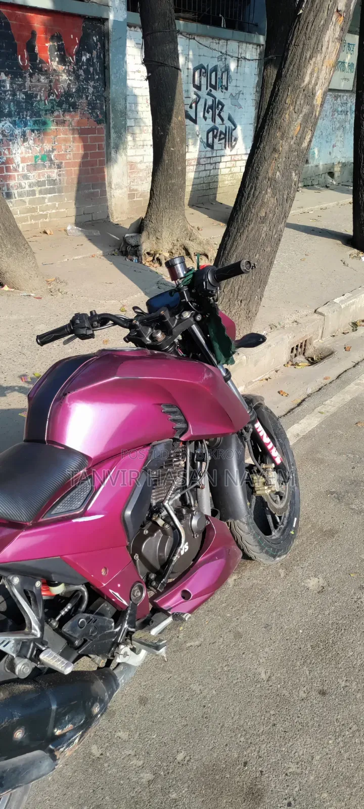 TVS Apache 160 4V 2018 Purple