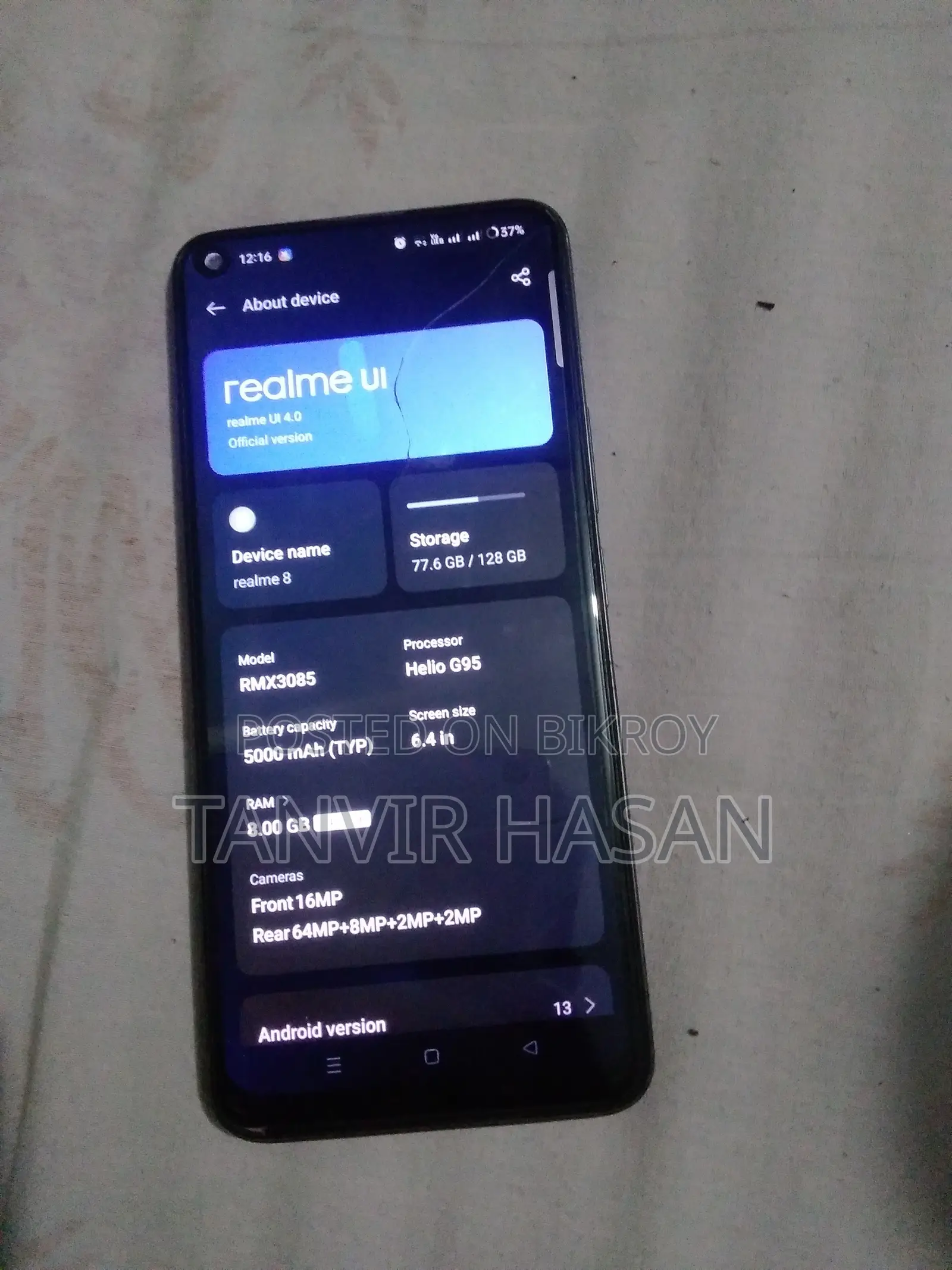 Realme 8 5G 128 GB Black