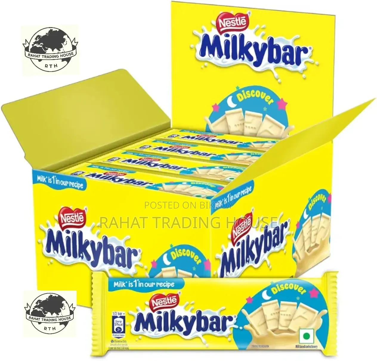 Milkybar Chocolate (Nestle Brand) (India) (24 Pieces 1 Box)