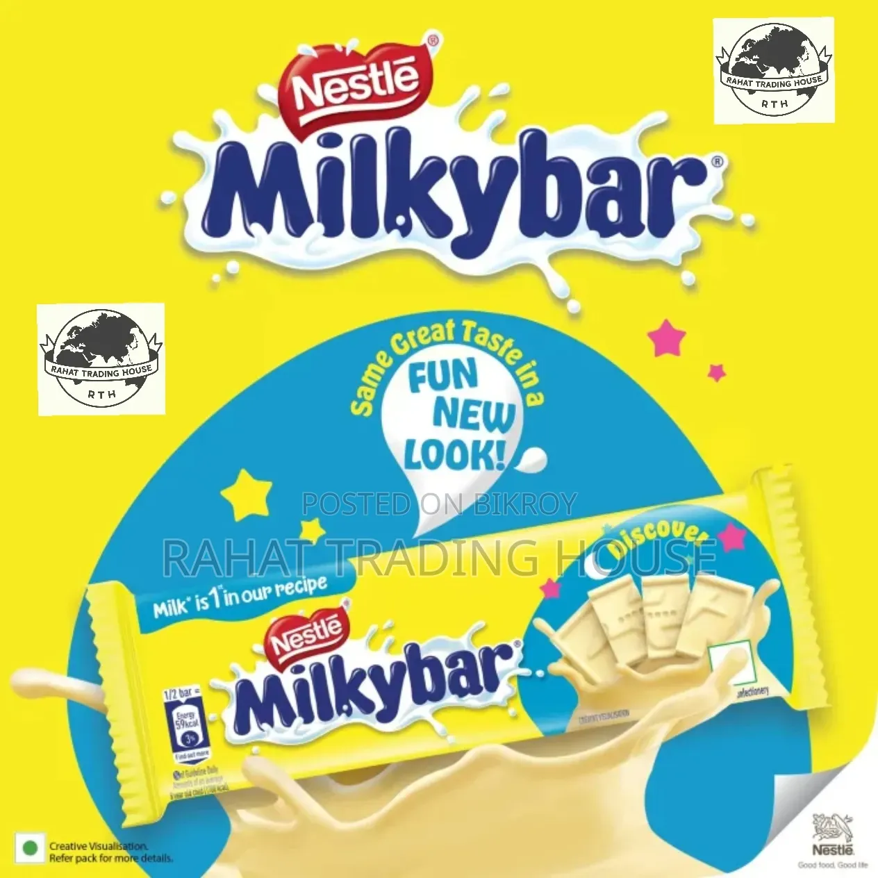 Milkybar Chocolate (Nestle Brand) (India) (24 Pieces 1 Box)