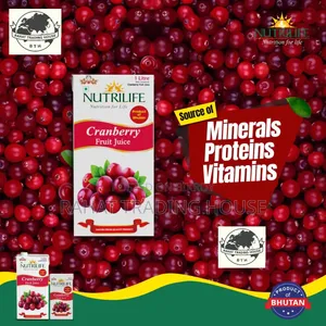 Cranberry Juice (Bhutan 🇧🇹) Fresh, Organic, Nutrilife Brand, (1 Litre)