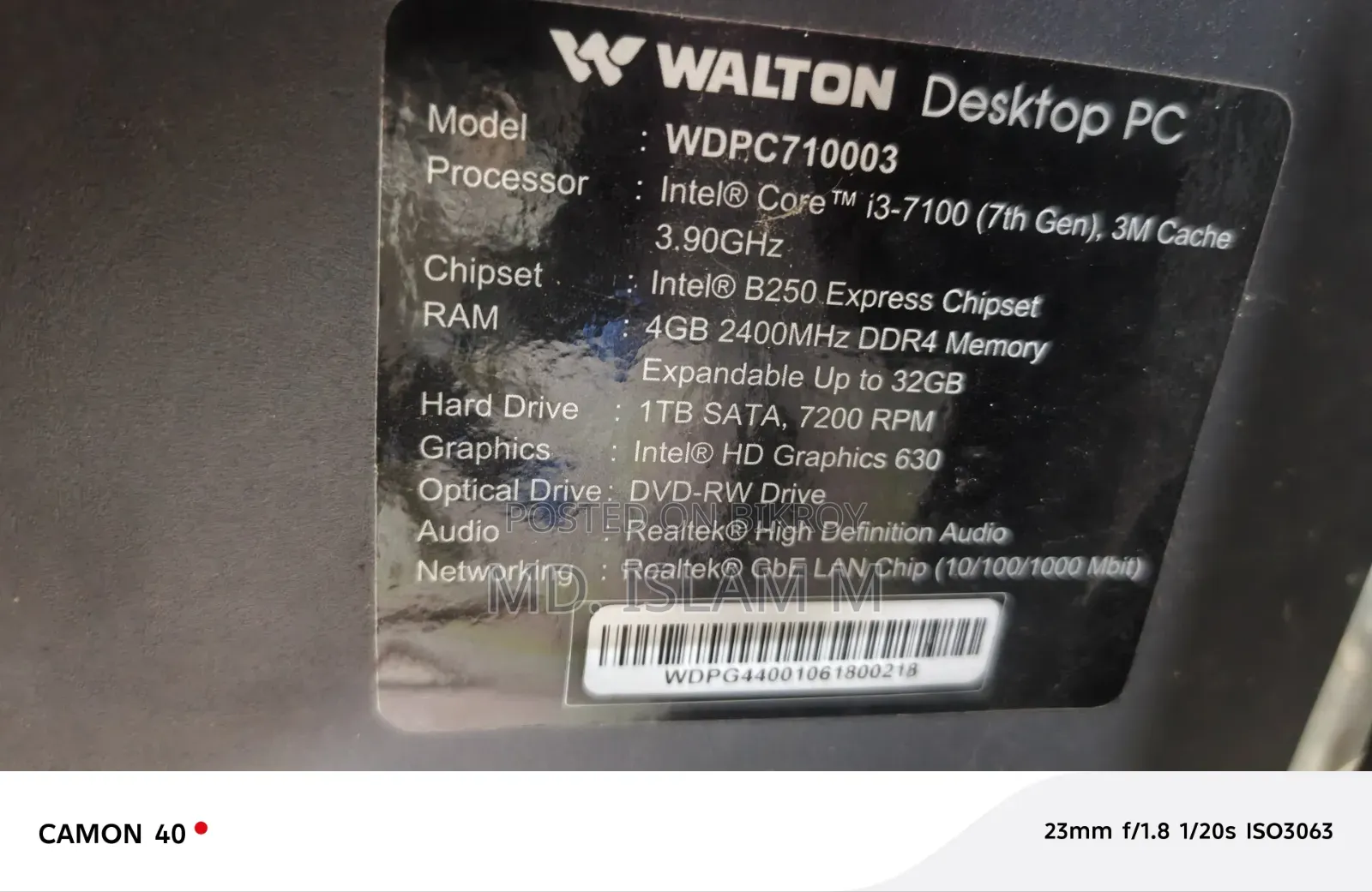 Desktop Computer 4GB Intel Core i3 HDD+SSD 1TB