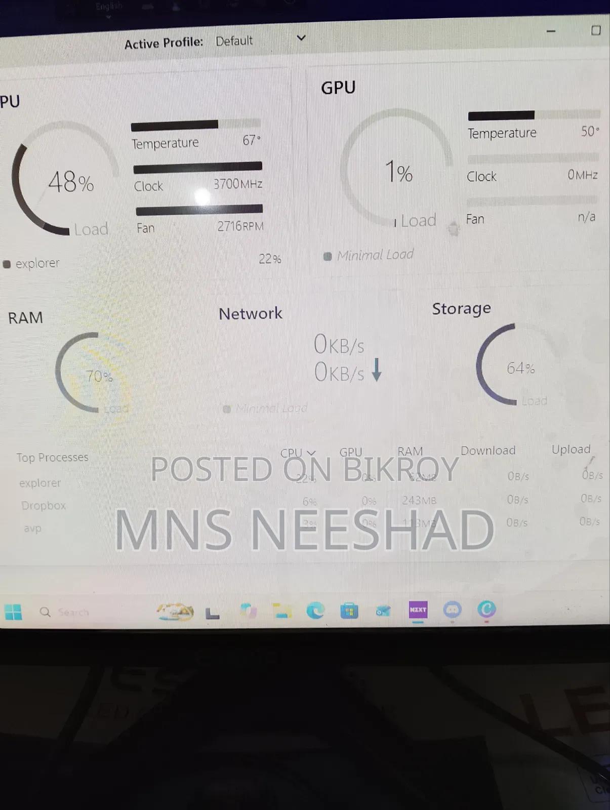 Desktop Computer 8GB RAM Intel Core i3 128GB SSD