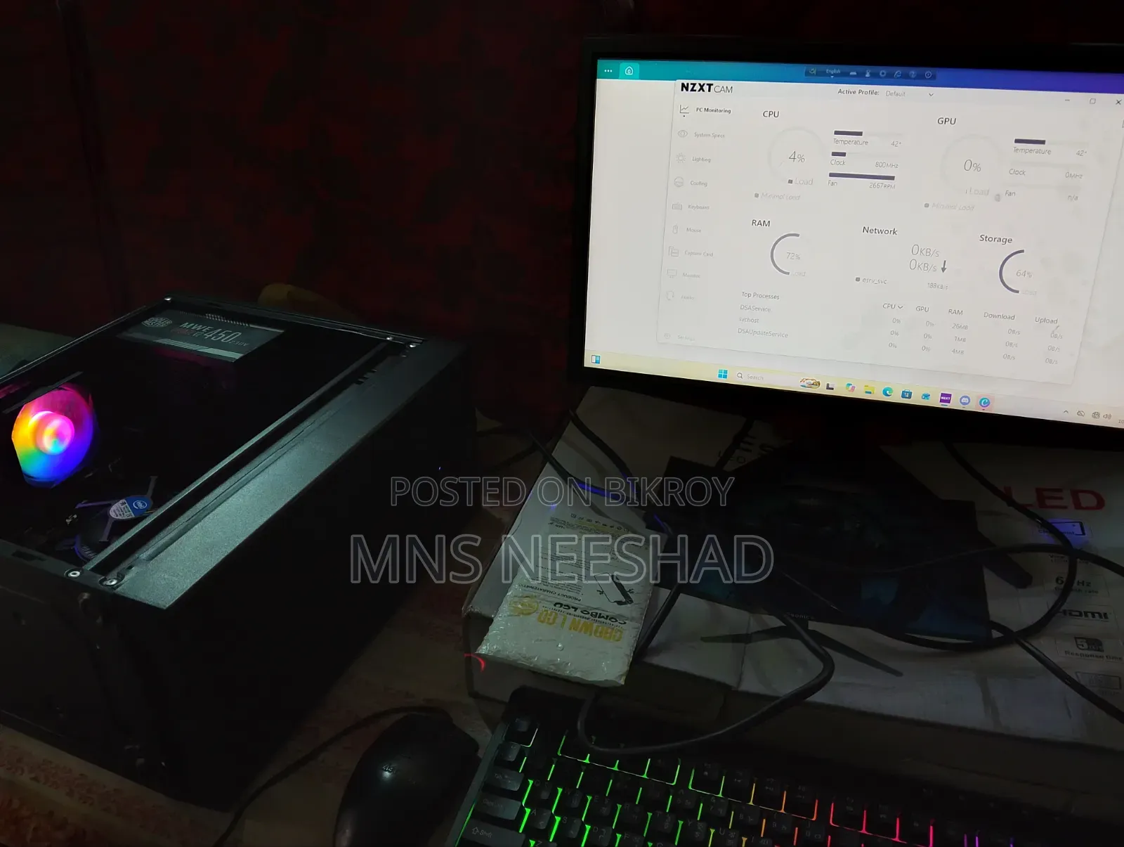 Desktop Computer 8GB RAM Intel Core i3 128GB SSD