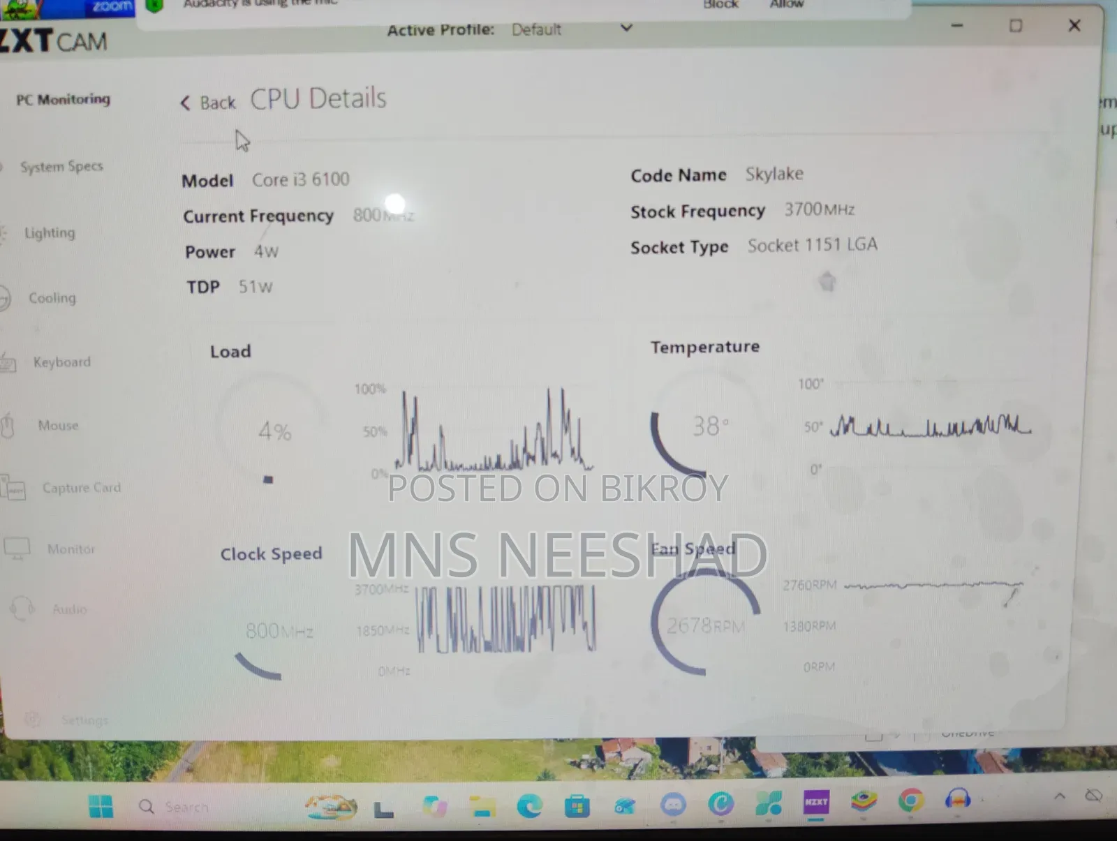 Desktop Computer 8GB RAM Intel Core i3 128GB SSD