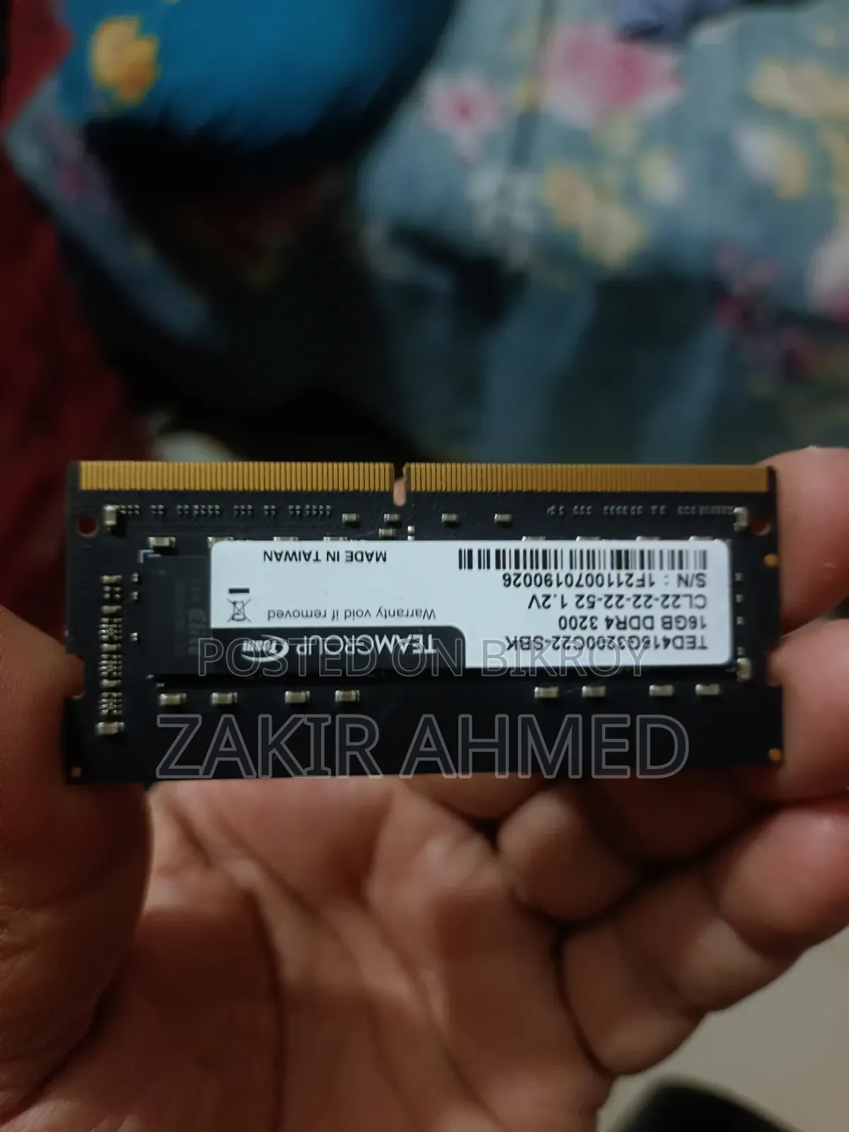 16GB 3200 Powerful Laptop Ram Made Taiwan