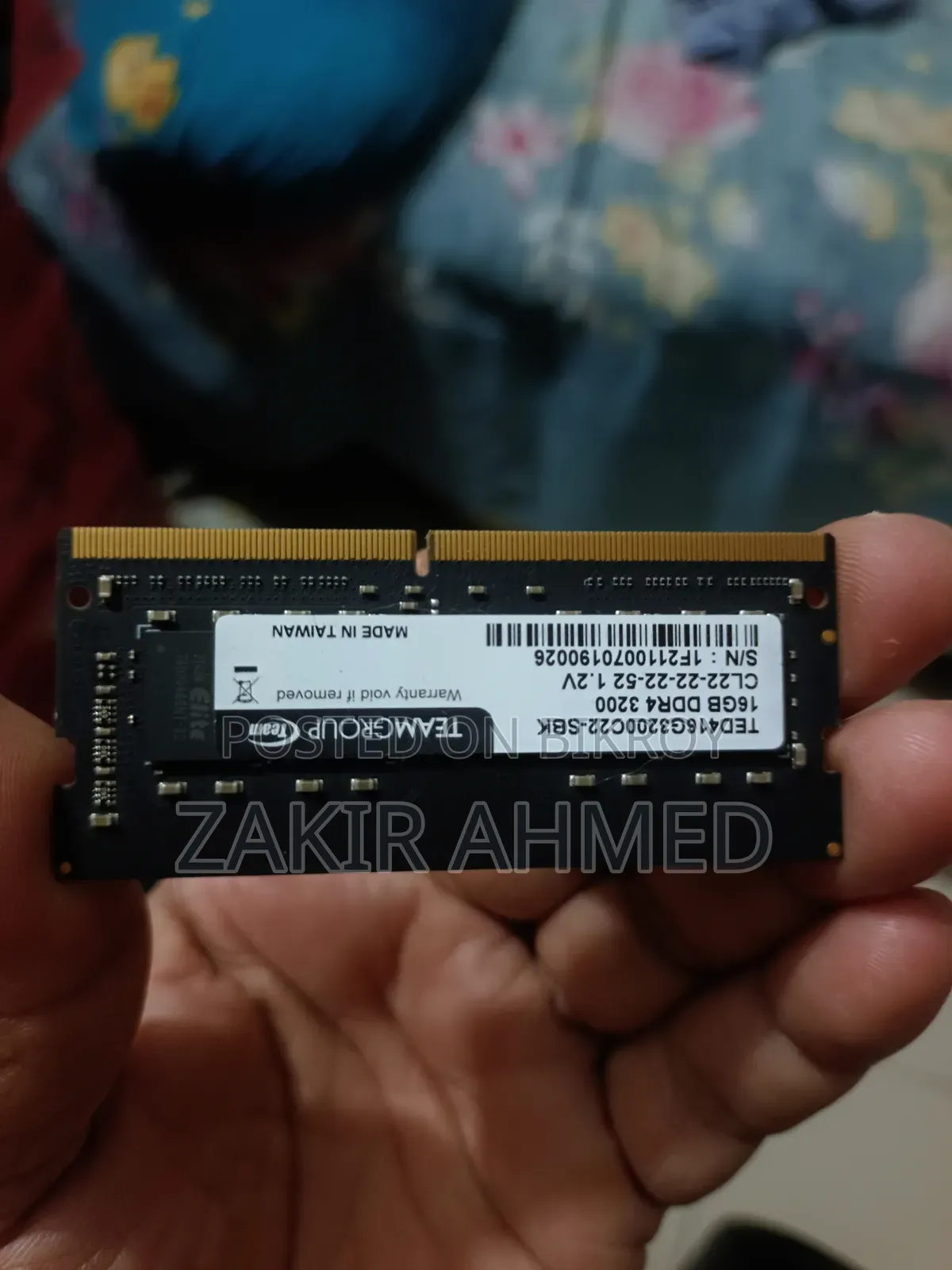 16GB 3200 Powerful Laptop Ram Made Taiwan