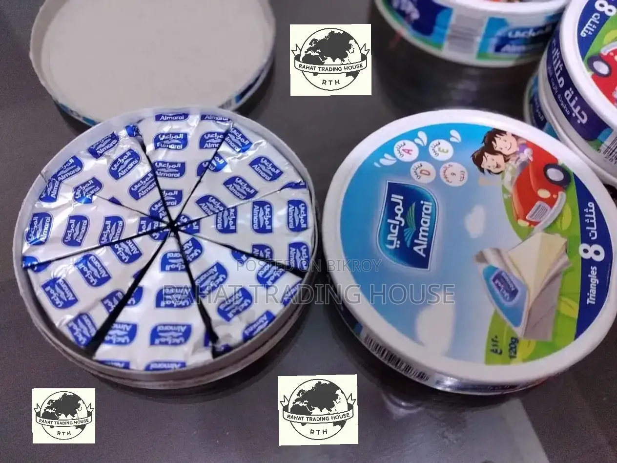 Almarai Triangle Cheese (8 Pieces 1 Box) Made in Saudi Arabia.🇸🇦🇸🇦