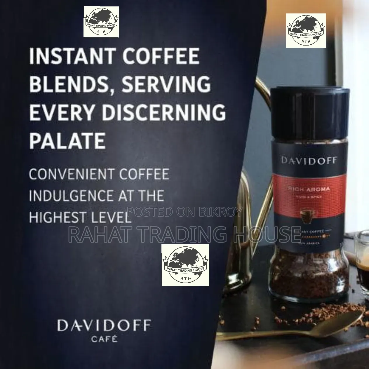 Davidoff Rich Aroma Instant Coffee (100 Gram) (Switzerland) 🇨🇭🇨🇭