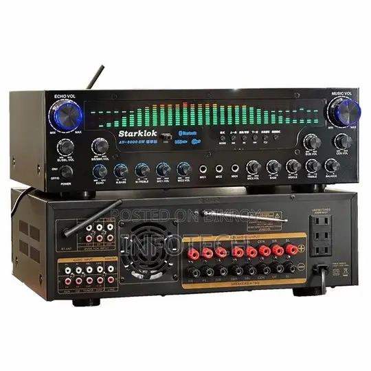 STARKLOK AV-8000SW হাই পাওয়ার ৭.১চ কারাওকে ব্লুটুথ অ্যাম্প্লিফায়ার