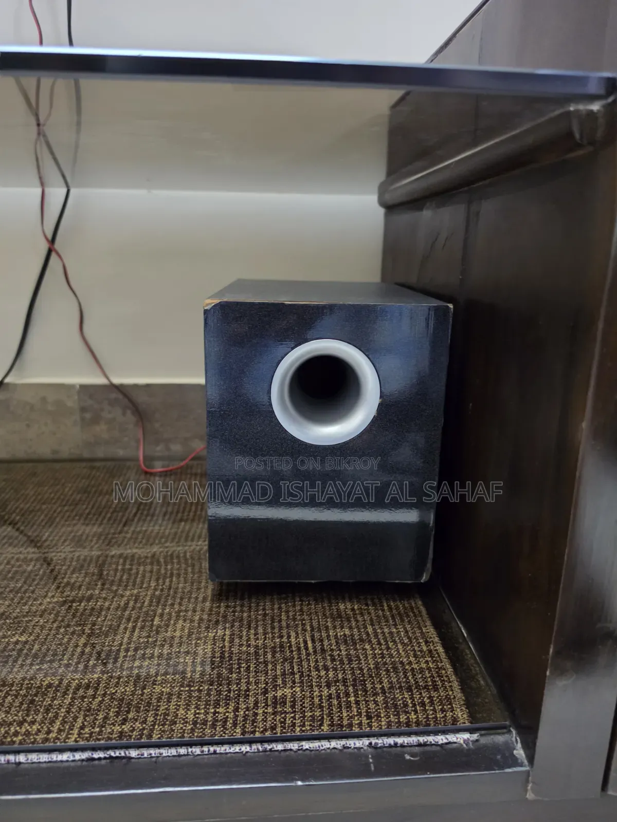 Media TV, IJoy Sound System and Media Console (Table Under TV)