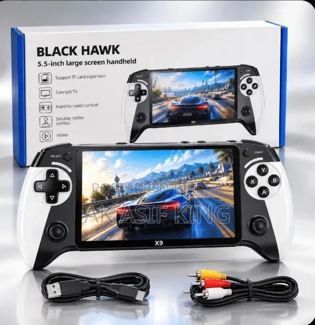 BLACK Handheld Game Console Black Hawk