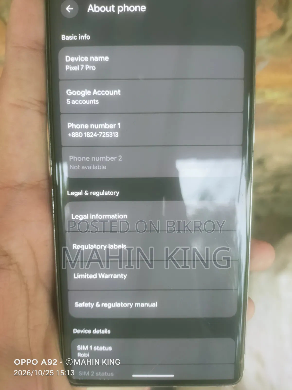 Google Pixel 7 Pro 128 GB White