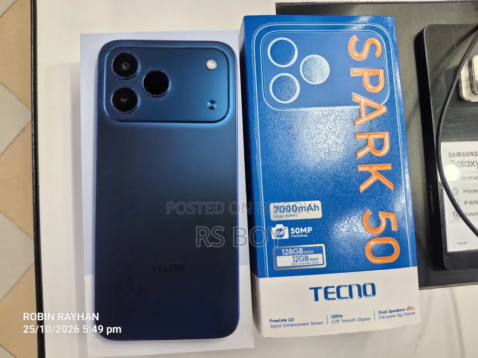 New Tecno Spark 50 128 GB Blue