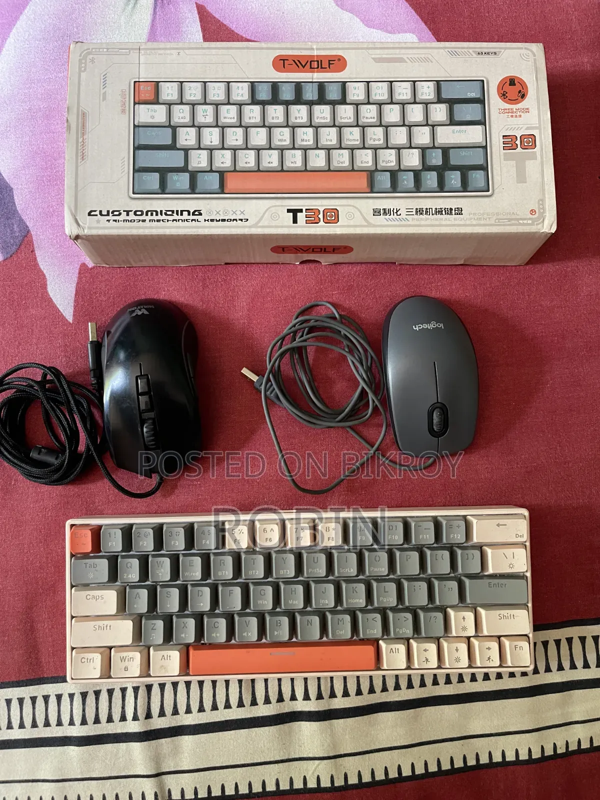 T Wolf T30 Mechanical Keyboard Tri Mode