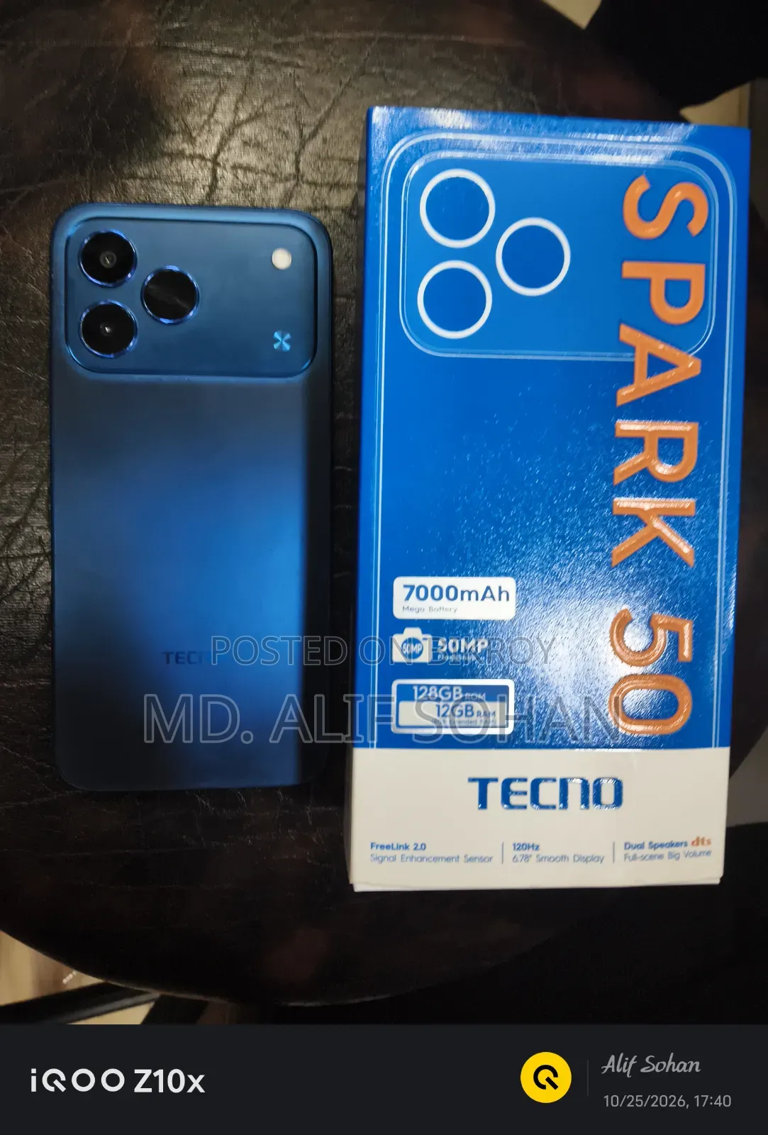 New Tecno Spark 50 128 GB Blue