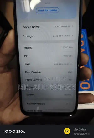New Tecno Spark 50 128 GB Blue